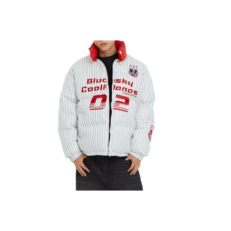 Retro Contrast Color Quilted Jacket-8