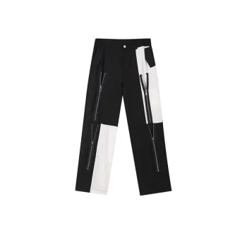 Fashion Contrast Color Casual pants