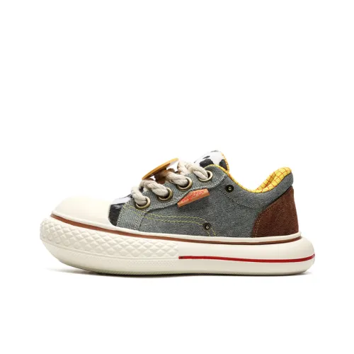Trend Woody Cartoon Thick Soled Canvas Shoes