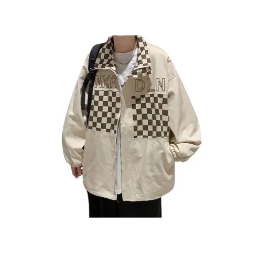 Plaid Patchwork hooded Jacket