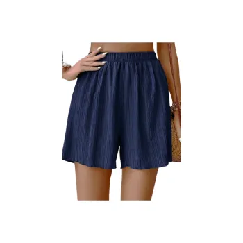 Elegant Plain Polyester Casual Shorts Women