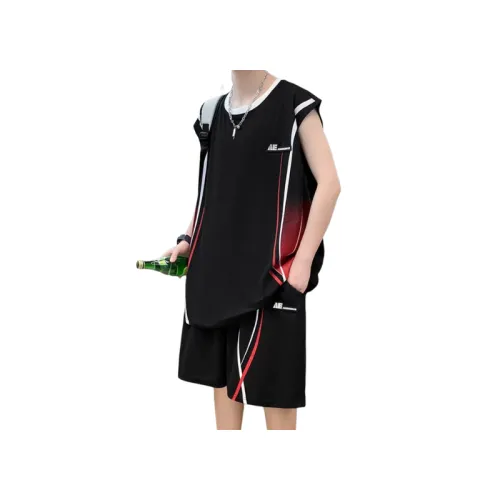 Sleeveless Vest and Shorts Sportswear Set