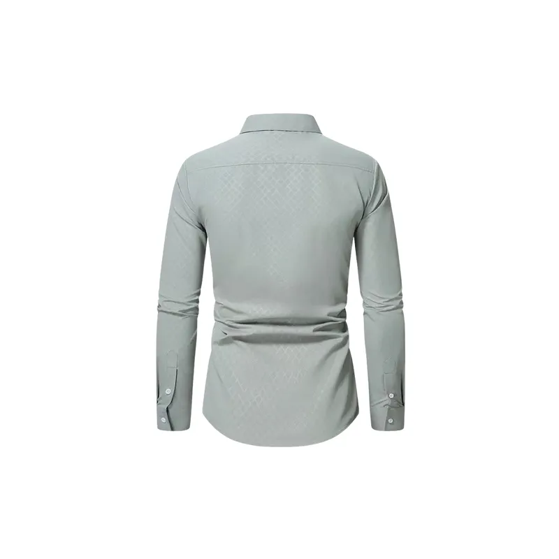 Fashionable Casual Blended Synthetic Fabrics Shirt-3