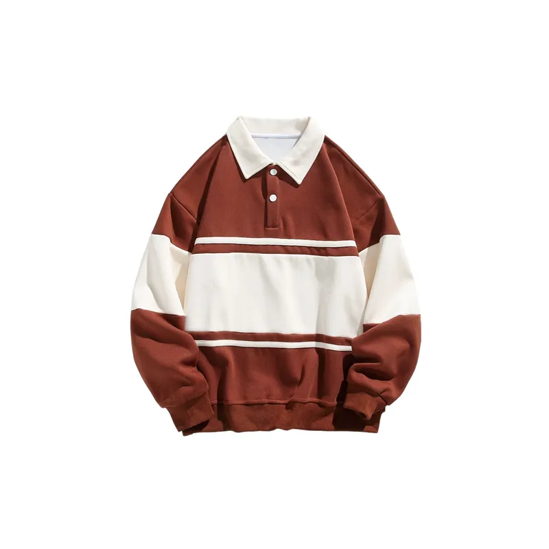 Loose Casual Pique Sweatshirt-2