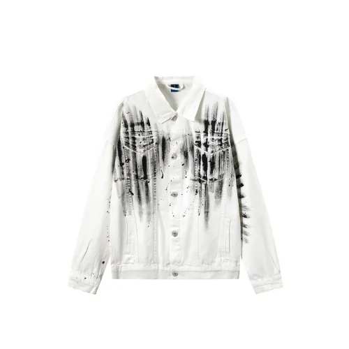 New Street Trendy Printed Denim Jacket