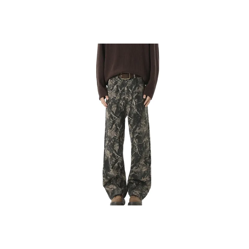 Retro Print Jeans-0