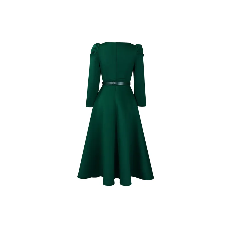 Casual Loose Polyester Dress Women-9