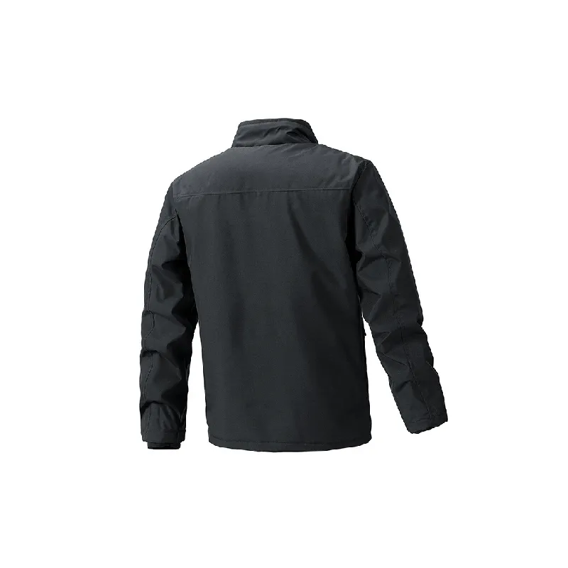 Retro Simple Loose Blended Synthetic Fabrics Jacket-1