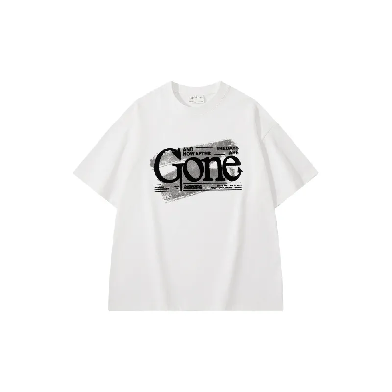 Retro Loose Combed Cotton T-Shirt-0