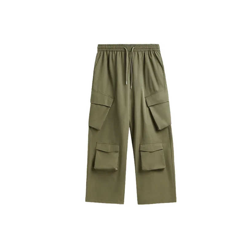 Loose Simp 100% Polyester Cargo Pants-6