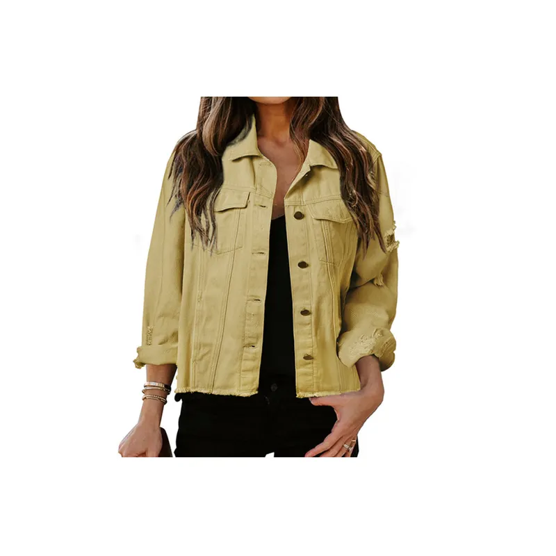 Fashionable Simple Denim Jacket-11
