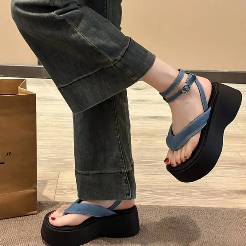 Simple Plain Beach Sandals-10