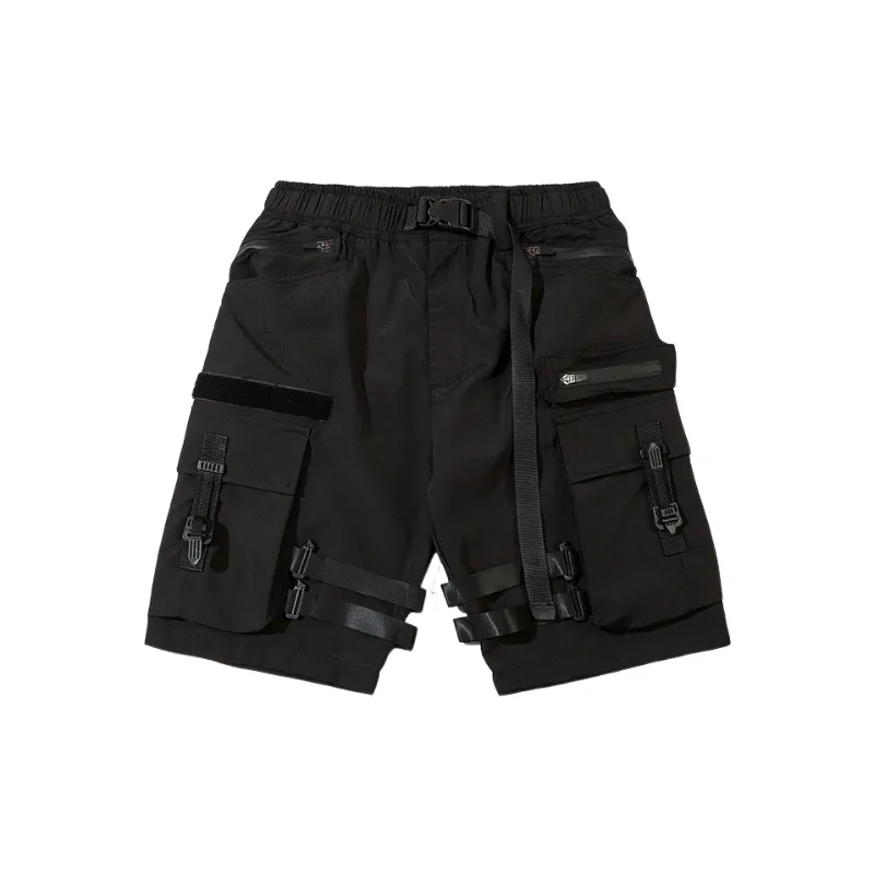 Fashionable Loose Blended Synthetic Fabrics Cargo Shorts-0