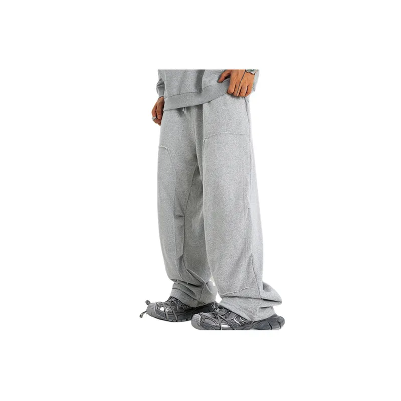 Loose Fashion Knit Sweatpants-12