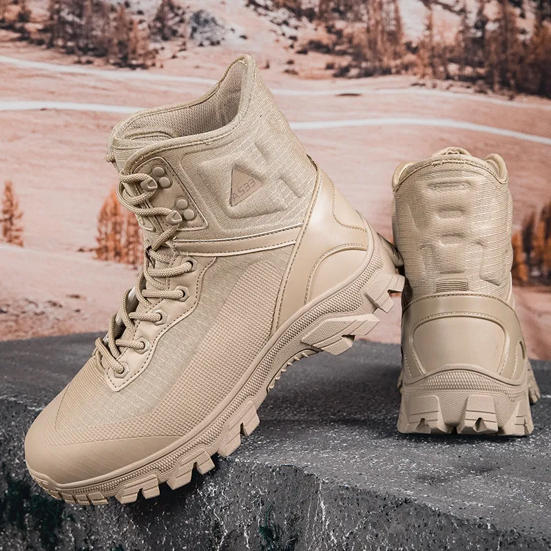 Sporty Simple Desert Boots-5