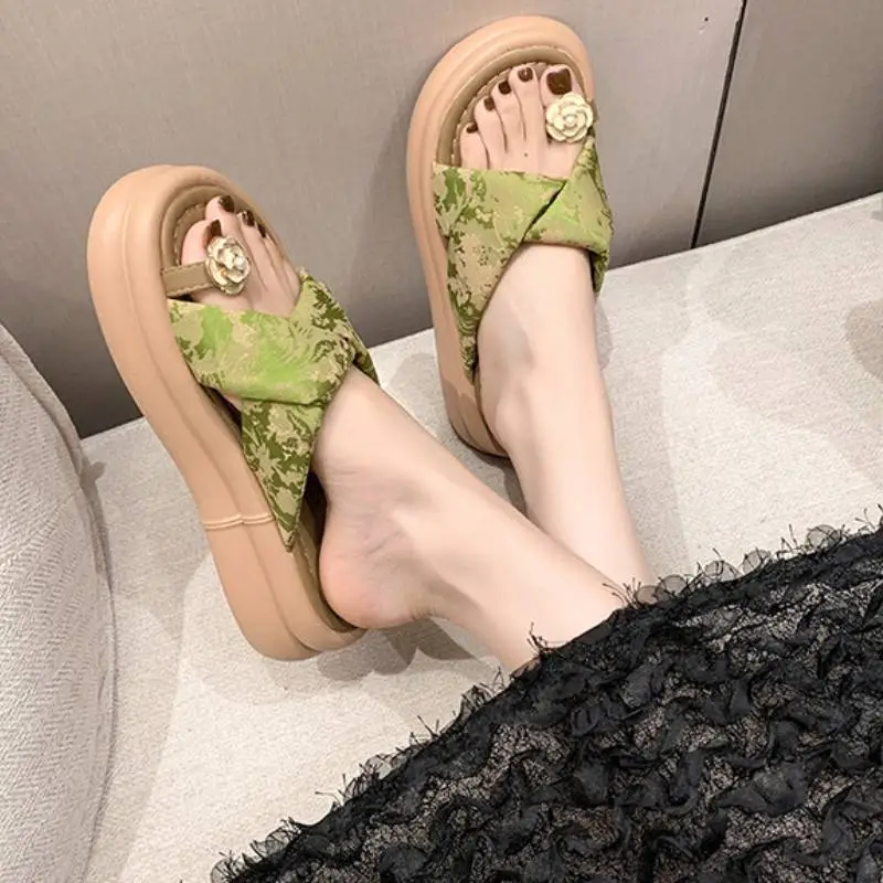 Simple Plain Beach Sandals-2