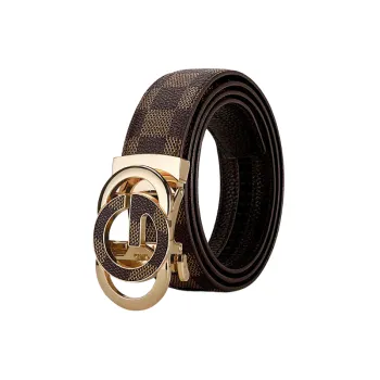 Fashionable Letter Leather Belt