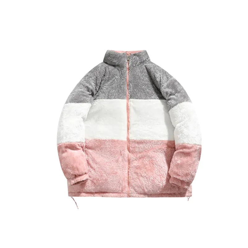 Simple Loose Corduroy Quilted Jacket-10