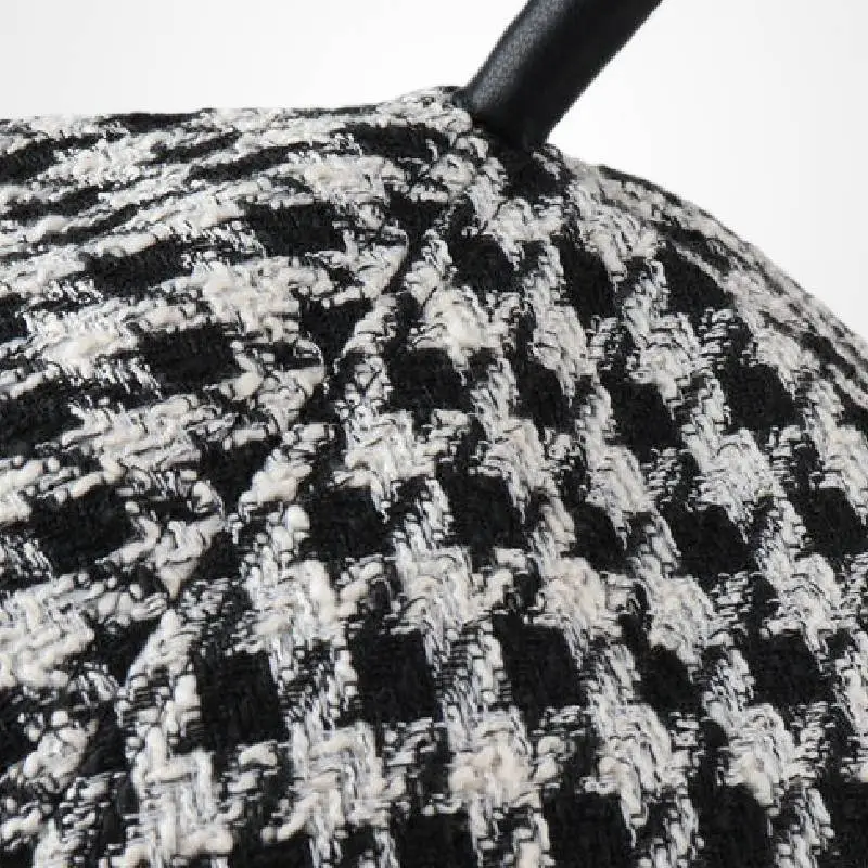 Street Plaid Beret-2