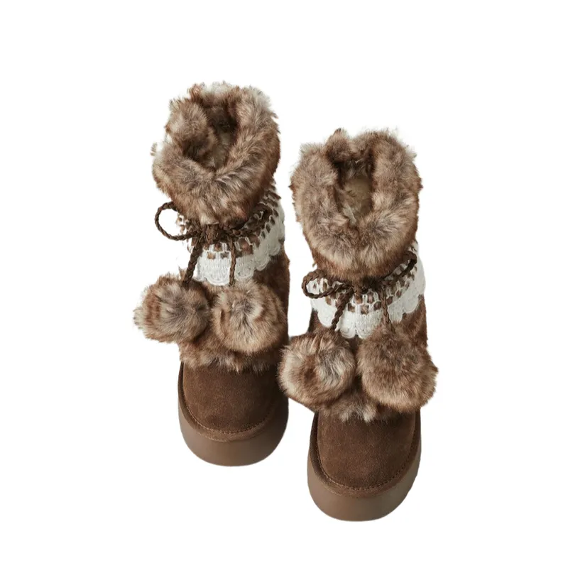 Vintage Warm Snow Boots-2