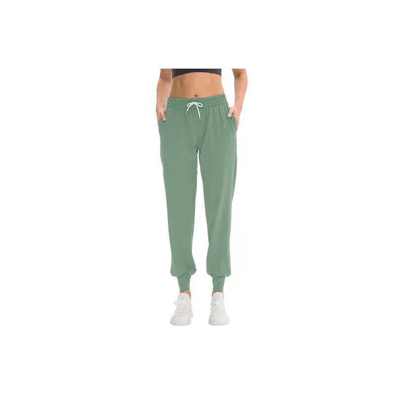 Sporty Casual Polyester Sports Pants Women-8