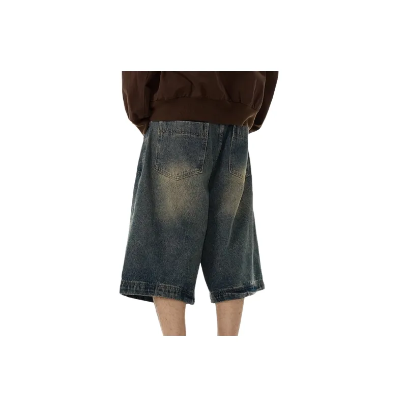 Retro Trendy Denim Shorts-3
