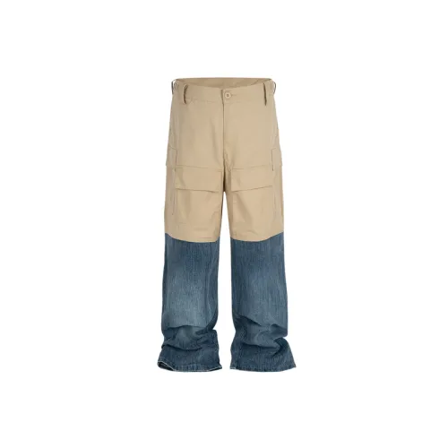 Contrast Color Casual Jeans