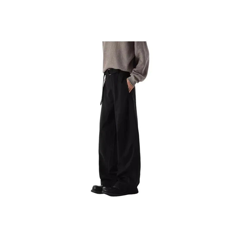 Fashionable Simple Polyester Casual Pants-3