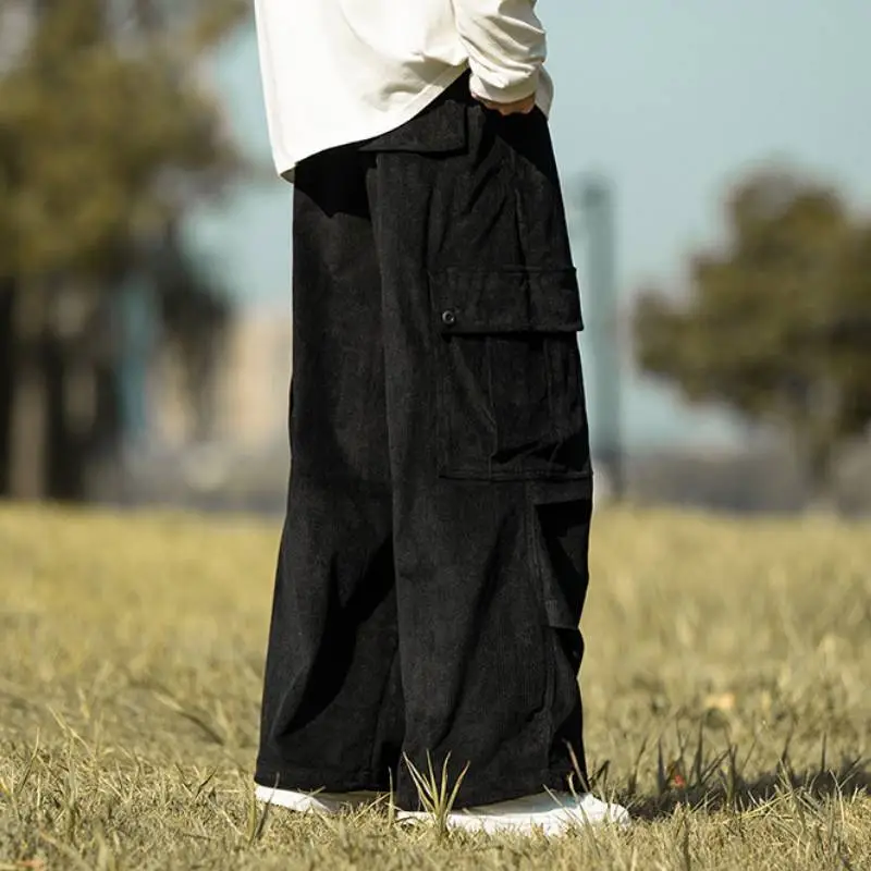 Sporty Loose Cargo Pants-5