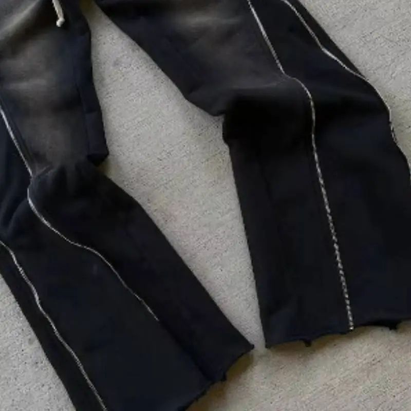 Simple Funky Cotton Casual Pants-2