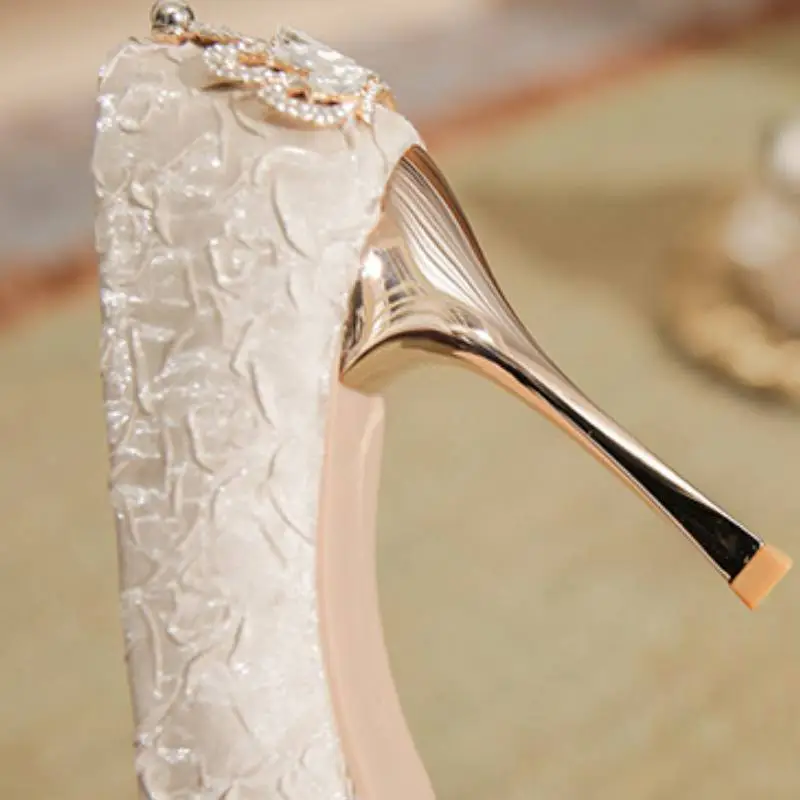 Elegant Rhinestone High Heels-4