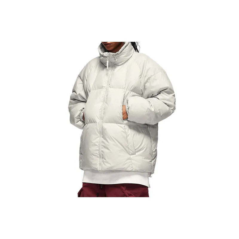 Simple Basics White Duck Down Jacket-14