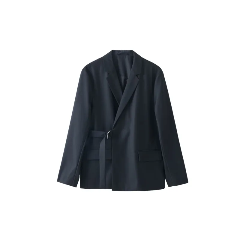 Casual Simple Blended Synthetic Fabrics Business Suit-0