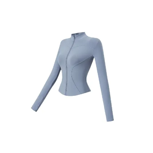 Sporty Plain Blended Synthetic Fabrics Fitness Clothing Women