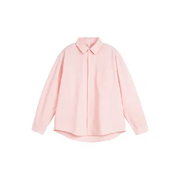 Loose Plain 100% Cotton Shirt Unisex