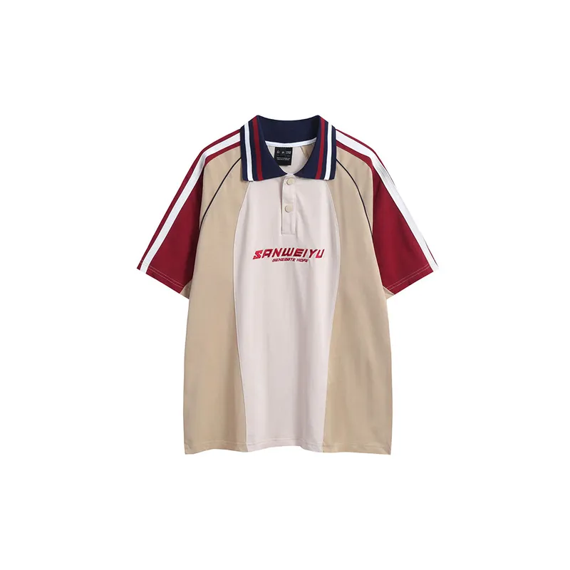 Loose Polo Collar T Shirt-0