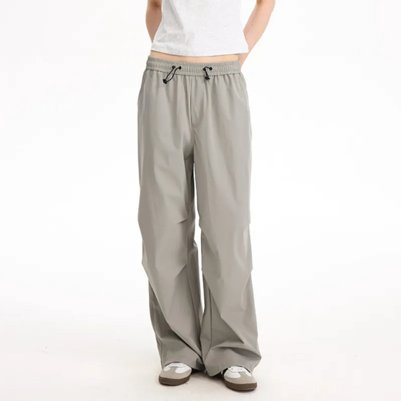 Simple Lightweight Nylon Casual Pants Unisex-6
