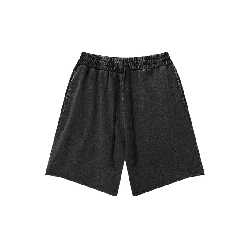 Fashionable Plain Cotton Casual Shorts-2