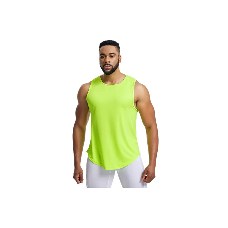 Sporty Simple Blended Synthetic Fabrics Vest-10