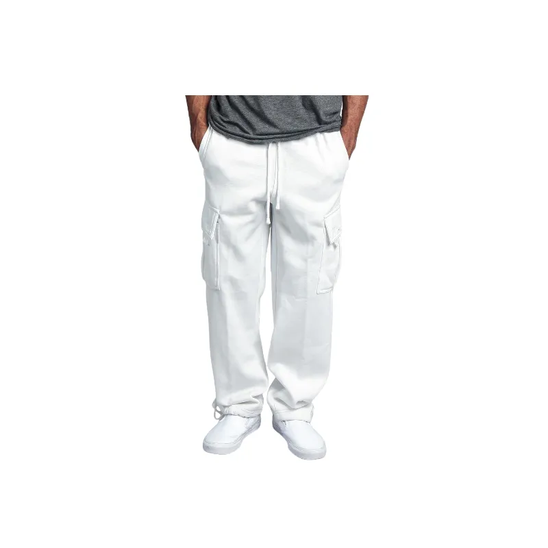 Simple Loose Polyester Casual Pants Unisex-8