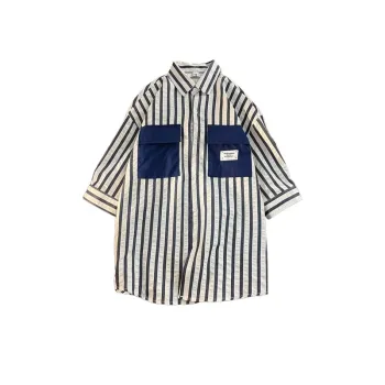 Thin Five Point Sleeve Shirt