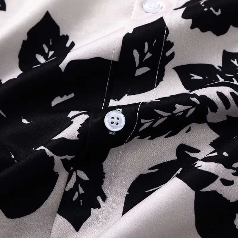 Retro Ditsy Flora Polyester Shirt-3