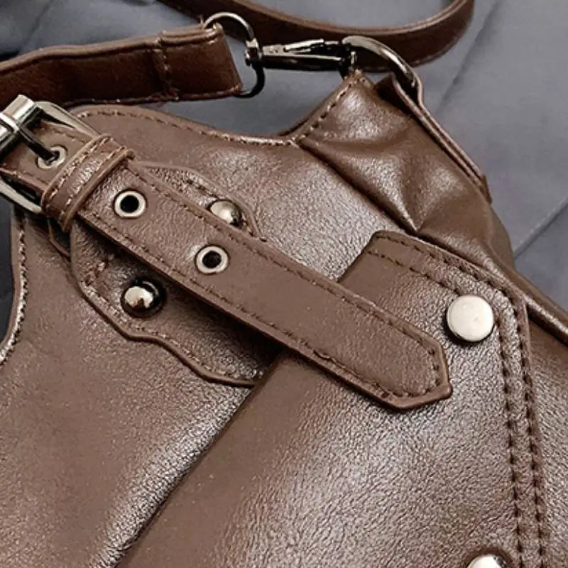 Contrast Color Retro Shoulder Bag-6