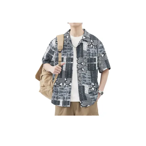 Loose Casual Hawaiian Style Cotton Shirt