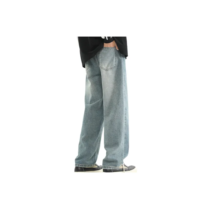 Basics Fashionable Denim Casual Pants-3