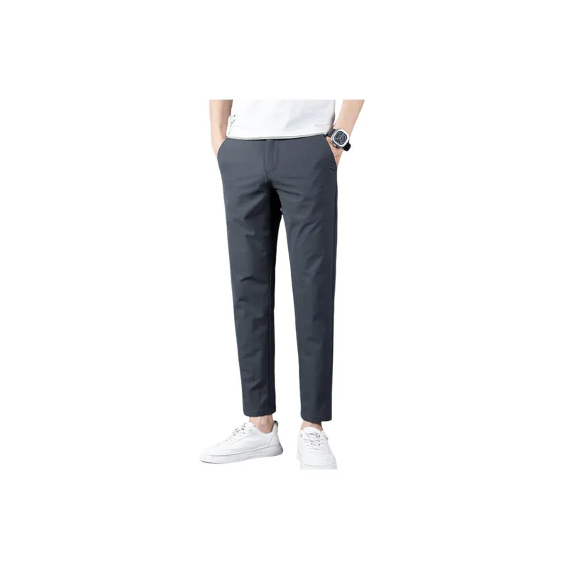 Casual Business Blended Synthetic Fabrics Suit Trousers-8