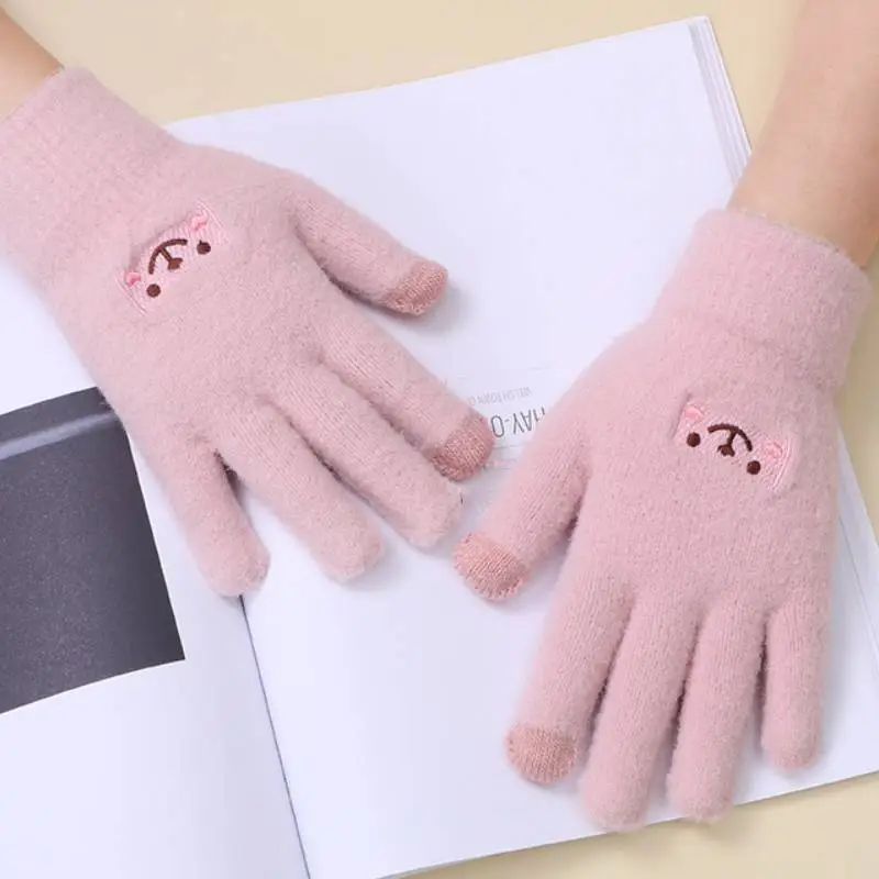 Casual Simple Knit Gloves-6