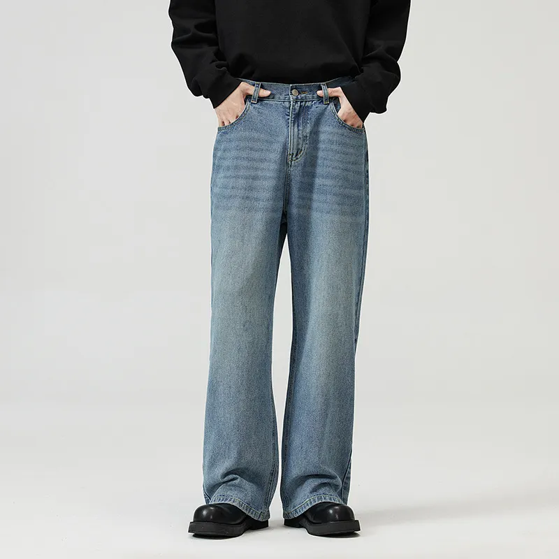Straight Leg Loose Jeans-1