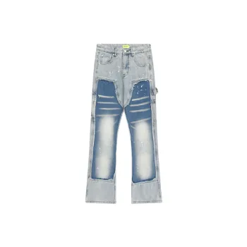Retro Street Washing Distressed Jeans