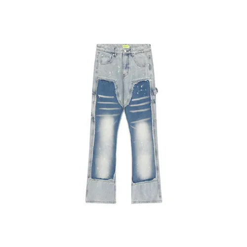 Retro Street Washing Distressed Jeans